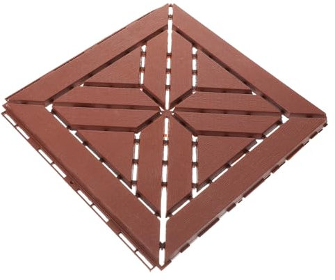 POPETPOP Bodenplatten Für Gartenfliesen Dekorative Terrassenfliesen Mit Klicksystem Kunststoff-bodenbeläge Für Außenbereich Balkonfliesen Mit Einfacher Installation