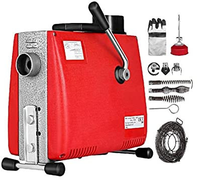 Macchina for la pulizia dei tubi 250 W, stantuffo for tubi 400 giri/min, diametro del tubo elettrico for lo sblocco dei tubi 20-100 mm, macchina for lo stantuffo dei tubi