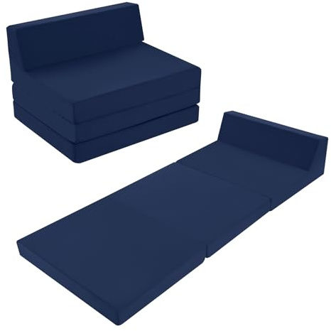 MeMoreCool Faltbare Bodenmatratze für Einzelbett, hochdichter Schaumstoff, ausklappbares Sofa, Stuhl, Z-Bett, faltbare Futon-Matratze, tragbares Gäste-Sofabett zum Schlafen, Autozelt, Reisen