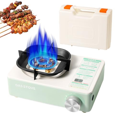 Fornello da campeggio | Stufe da campeggio con valigetta di trasporto per cucina - Cucina da 6000 W con accensione automatica per attività all'aria aperta Escursionismo Viaggi pic-nic