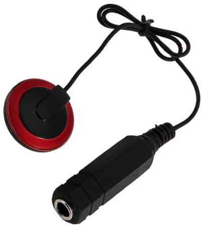 TOYANDONA Pickup für Westerngitarre Akustischer Gitarren Sound Tonabnehmer Rot Kompakt Batteriefrei Einfach zu Bedienen Klarer Geeignet für Verstärker und Aufnahmegeräte