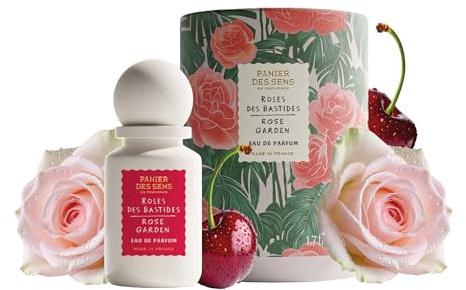 Panier des Sens - Parfum Femme Rose des Bastides 50ml – Parfum Floral – Fragrance Féminine du Quotidien – Eau de Parfum élaborée à Grasse – Idée Cadeau pour Femme – Écrin Élégant | Parfum végétalien durable | Parfum français de roseraie | Fabriqué à Grasse | Rose Centifolia, Oud et Patchouli