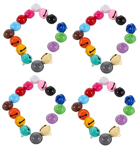 ibasenice 100pezzi Campanellini Piccoli Per Collare Cani Campanellini Decorativi Color Caramella Ciondoli Per Collare Animali Domestici Rumorosi Per Cani Accessori Per