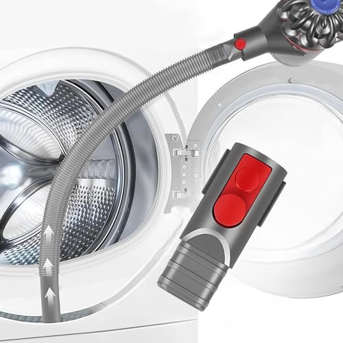 BDYLYS Dryer Vent Cleaner Kit Compatible with Dyson Dryer Lint Vacuum Hose Attachment Removes Deep Lint Adapter Compatible with Dyson V7 V8 V10 V11 V15 etc Cordless Vacuum Cleaner