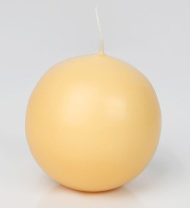 Kugelkerzen 6 Champagner 10 cm, Kerzen rund, deutsche Markenkerzen in RAL Kerzenqualität