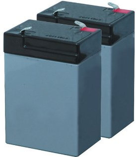 Batteria al piombo 6V-4AH 2 pezzi 1050018 Valex