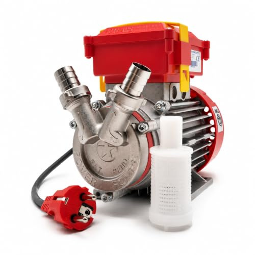 Rover Pompe NovaX 20 m Pompe électrique de transvasement pour vin et eau, acier inoxydable