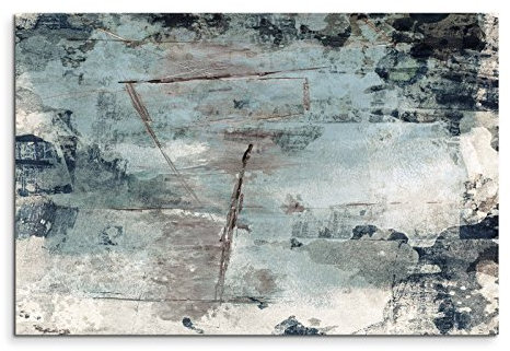 120x80cm Leinwandbild Leinwanddruck Kunstdruck Wandbild grau braun schwarz beige Grunge