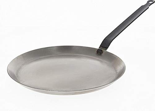 De Buyer - Poêle à crêpes en acier CARBONE PLUS - Diamètre 30 cm -, Gris