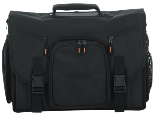 Gator Cases Club Series DJ-Controller-Messenger-Tasche mit leuchtend orangefarbener Innenausstattung; passend für 19-Controller (G-Club Control) Schwarz