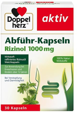 DOPPELHERZ Abführ-Kapseln Rizinol 1.000 mg 30 St