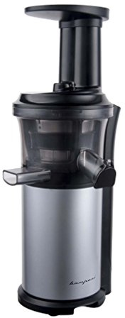 Bompani BOJ01IA/E Estrattore di succo a freddo di frutta e verdura, a bassa velocità, Inox, con motore silenzioso, facile da pulire