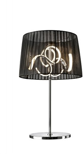 Sompex 88680 A+, Tischleuchte Organza LED, Metall, 14 watts, Chrom, 43 x 43 x 62 cm