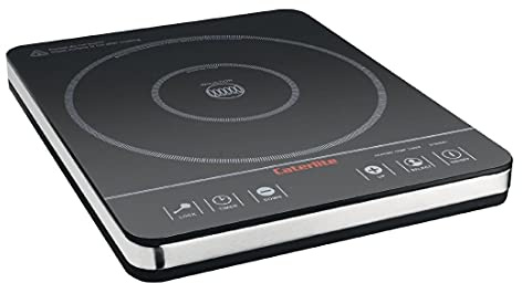 Caterlite Commercial Induction Hob 2000W CM352 | Adjust temperature from 60-240°C across 10 power settings using clear LED controls; lightweight 2.6kg body moves easily.