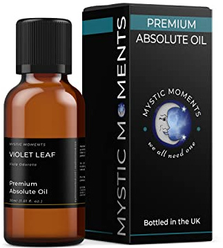 Mystic Moments | Violet Leaf Absolute Oil | 30ml | Viola odorata leaf absolute with a green earthy aroma and floral undertones for perfumery and aromatic blends.