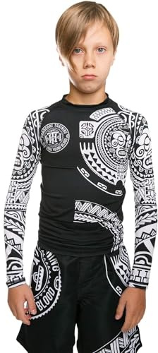 Hardcore Training Kids Rash Guard Compression Base Layer Tights No Gi BJJ Fitness Workout Running Boxing