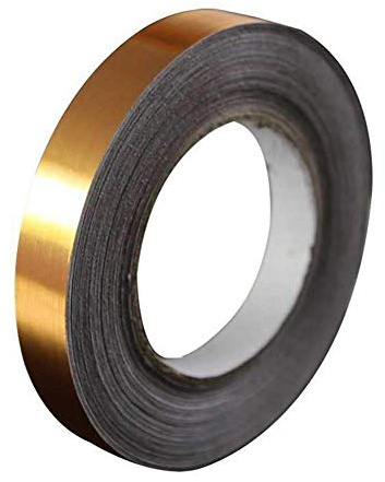 Keramikfliesen Mildewproof Gap Tape Fliesenabstand Dichtband Wasserdichter Folienstreifen Silber Goldene Felgen, Fliesen Dekoration Selbstklebende Aufkleber 50M (20mm(Breite), Gold)