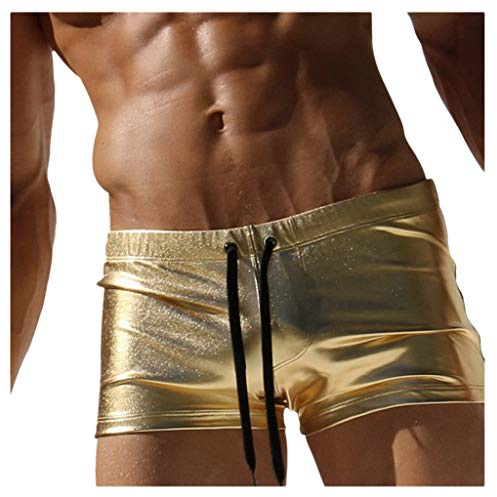 Xmiral Herren Sommer Mini Badeshorts Fitness Persönlichkeit Bad Shorts für Strand Schwimmen