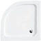 VBChome Piatto doccia 90 x 90 cm sifone piatto doccia bianco liscio + scarico fi50 Domoplex piastra di copertura sanitaria acrilico