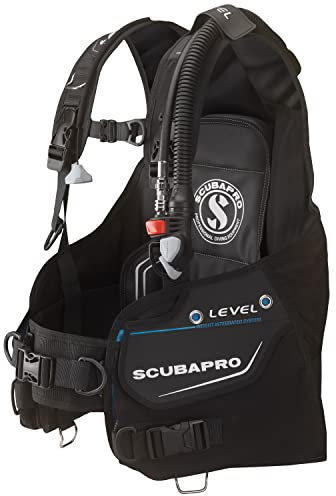SCUBAPRO Level Super Cinch Front Adjustable Scuba Diving BCD with Balanced Power Inflator for Recreational Diving, Large
