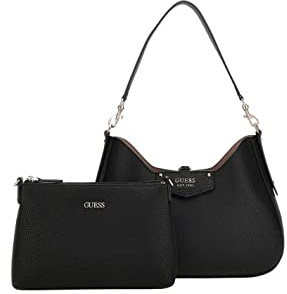 GUESS Hobo bag brenton pochette, ECO BRENTON HOBO, HWEVG839002-BLA, Schwarz, Einheitsgröße