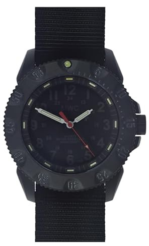 MWC P656 Tactical Subdual Titan Swiss Quarz GTLS Trizio Schwarz Militäruhr Herren, Nero