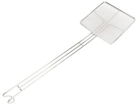 Küchenutensilien, Drahtsieb, Sieblöffel, Edelstahl, Quadratisches Netz, Skimmer, Metall, Küchenölfilter, Kochen, Feinmaschiges Sieb Zum Abschäumen von Fett und Schaum (Feinmaschig)