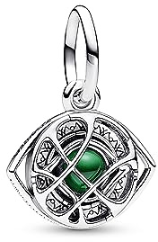 PANDORA Moments Marvel Doctor Strange Auge des Agamotto Charm-Anhänger aus Sterling Silber, Kristallen, Kompatibel Moments Armbändern, 792757C01