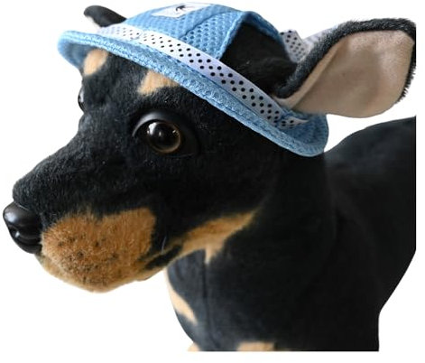 BT Bear Mütze, atmungsaktive, runde Kappe mit Ohrloch für Hunde und Katzen, Outdoor-Reise, Sonnenschutz, Sporthut (Blau, M)