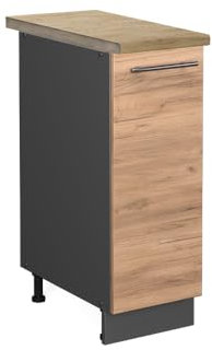 Vicco Apothekerschrank Fame-Line, Goldkraft Eiche, 30 cm