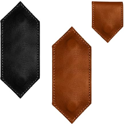 Gsrhzd Lesezeichen, Lesezeichen Magnetisch, Schwarz+Braun, 2 Stücke | Retro-Stil Personalisiert Lesezeichen Magnetisch aus Leder für Buch, bookmark, für Kinder Leser Student Erwachsene