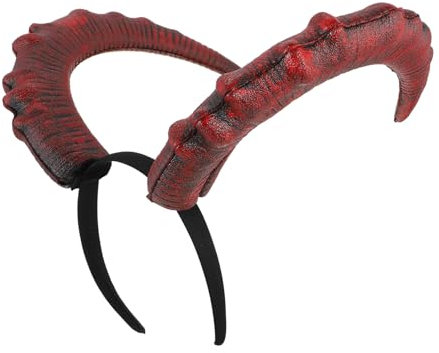 Baluue Carnival Devil Horn Headband Gothic Black Horns Festival Costume Hairband Lightweight Party Headdress for Women Men Boys and Girls