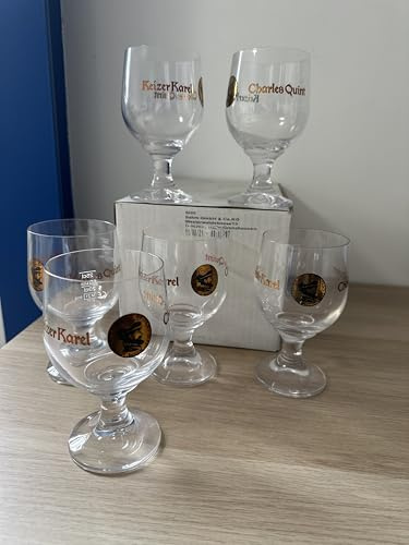 Générique Lot 6 verres bière charles quint keizer katel 25 cl, neuf