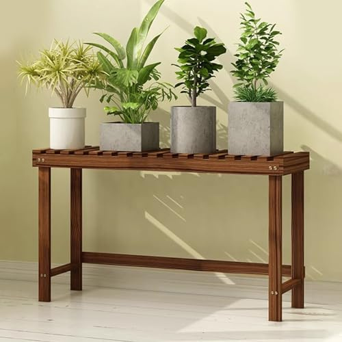 SZKTHD Portapiante In Legno Scaffale Per Fiori A Più Livelli Da Interno Supporto Per Piante Da Balcone Espositore Per Piante Grasse Scaffale Per Piante Da Interno Ed Esterno(Brown,78X25X45CM)