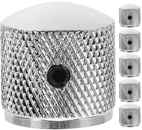 COOPHYA 6stücke Teiliges Metall Lautstärkeregler Knöpfe Gitarre Ersatzteile Für Gitarren Langlebige Und Praktische Potiknöpfe Für Lautstärkeregelung Einfache Montage Und