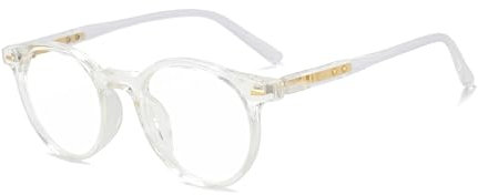 glasögonbågar Runda glasögonbågar Antiblå glasögonbågar för kvinnor Optisk glasögonbåge Mode Retro klar lins Komfortglasögonbåge Lättvikt