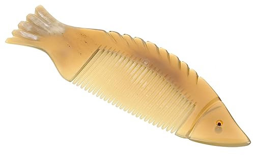 Gatuida Horn Haarkamm Fischform Handgefertigter Tragbarer Anti- Kamm Für Frauen Natürlicher Hornkamm Für Sanftes Entwirren Und Batch-variationen