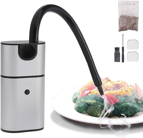 Smoking Gun, Food Smoker, Smoke Gun Infuser With Wood Chips, Portable Smoke Infuser For Cocktail Drink, Whiskey, Meat, Pizza And Food Cooking(Style 1)