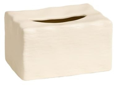 GEK208130 Taschentuchspender Taschentuchbox aus Keramik, quadratisch, einfarbig, for Schubladenbox im Wohnzimmer zu Hause Kosmetiktücher Box