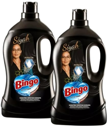Bingo Flüssigwaschmittel für schwarze Wäsche – 2 x 4 L – Mit Farbschutz