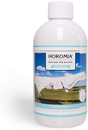 Horomia Essenza Profumata 500ml – Fresh Cotton Lunga Durata, Per Lavatrice, Asciugatrice, Sport e Intimo
