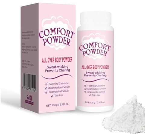 Comfort Powder, Poudre Confort, Poudre ParfuméE Pour Le Corps Pour Femmes, Hydratation En Profondeur Et ContrôLe Des Odeurs, Absorption De La Transpiration (1)