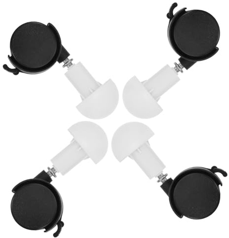 Toyvian 4 Pcs Furniture Casters Replacement Wheels for Shopping Cart and Cart, Made of Sturdy Abs and Iron, Easy Assembly and Mobility for Pet Owners Using Pet Enclosures Or Cat Cages