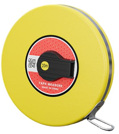 Metro a nastro in fibra di vetro facile da usare con meccanismo a rullo liscio e doppia scala laterale per una misurazione accurata del nastro a manovella