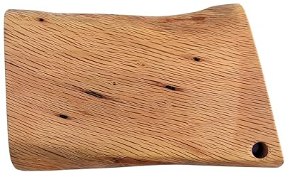 Tabla de cortar - Madera de encina, producto artesanal Natural y Rústico para Cocina, Servir, Picar, Carne, Barbacoa, Quesos, Pan, Aperitivos, Tapas, Artesanal (26x18)