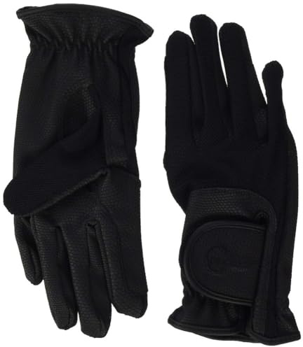 Covalliero Summer Tech Guantes, Negro, Acabado Nubuk, Talla XL