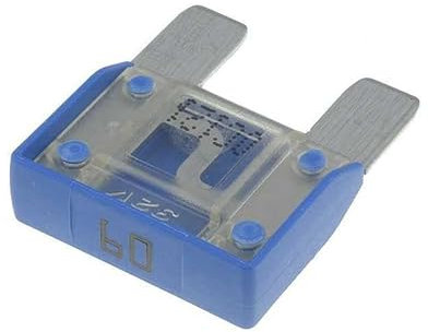 KFZ maxi 29 mm, fuse, flat fuse, 60 A, blue colour, Maxival.