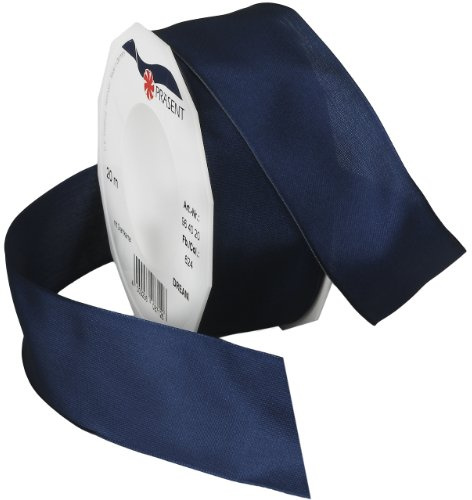 Morex Ribbon Dream Wired Taffeta Spool, Silky Smooth, Crafts and Décor, Bows Making, Gift Wrapping, Wedding and Holidays, 1-1/2-Inch by 22-Yard, Navy