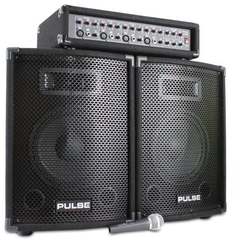 Pulse PA System with Mixer Amplifier, 2x75W RMS - PMH200KIT