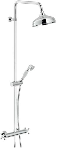 Nobili Rubinetterie GRC0030/30CR Colonna Doccia Termostatico con Soffione, Cromo